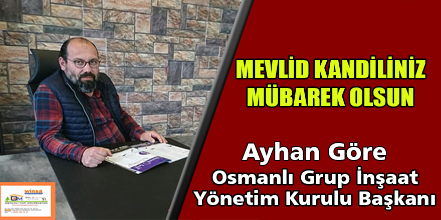 Osmanlı Grup İnşaat Mevli Kandil Mesajı