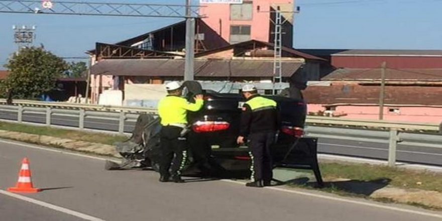 Alaçam  yolundaki kazada 1 kişi  yaralandı