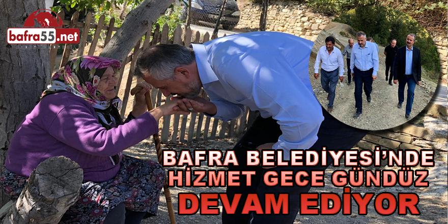 Bafra Belediyesinde Hizmetler Sürüyor