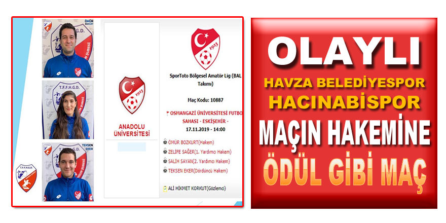 Olaylı Maçın Hakemine Ödül Gibi Maç