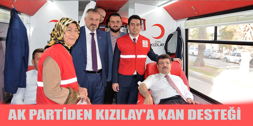 Bafra AK Parti İlçe Teşkilatından Kan Kampanyasına Destek