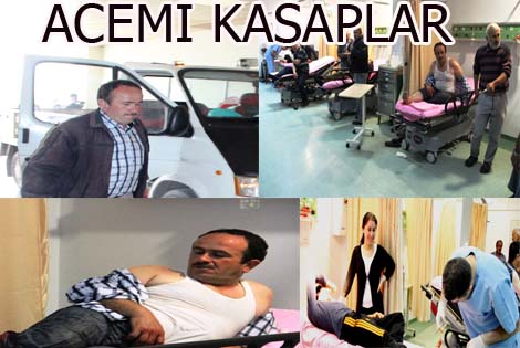 ACEMİ KASAPLAR KURBAN YERİNE KENDİLERİNİ KESTİ