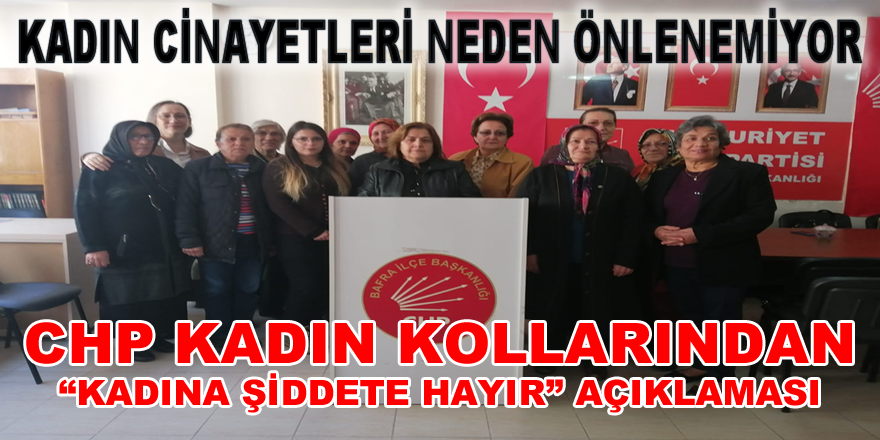 CHP Kadın Kollarından Basın Açıklaması