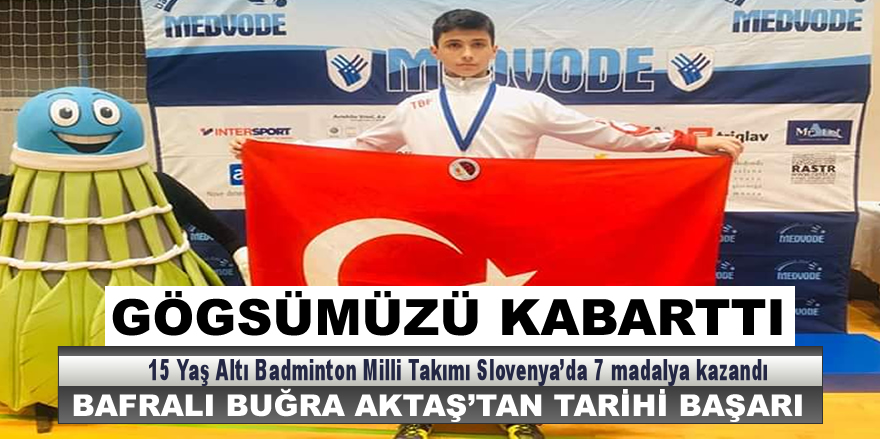 Bafralı Buğra Slovenya'dan Madalyayla Döndü