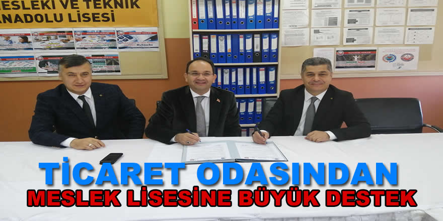 Ticaret Odasından, Meslek Lisesine Büyük Destek