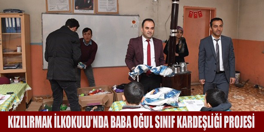 KIZILIRMAK İLKOKULU’NDA BABA OĞUL SINIF KARDEŞLİĞİ PROJESİ