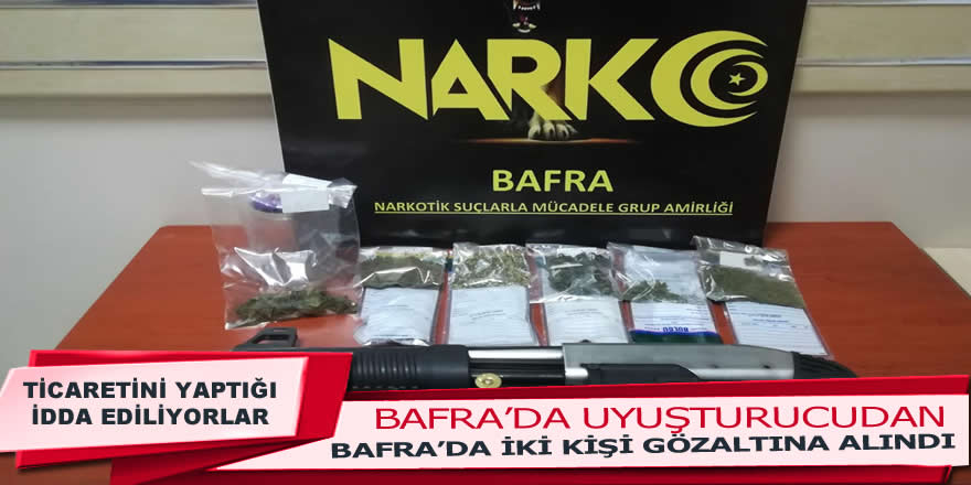 Bafra'da Uyuşturucu Operasyonu : 2 gözaltı