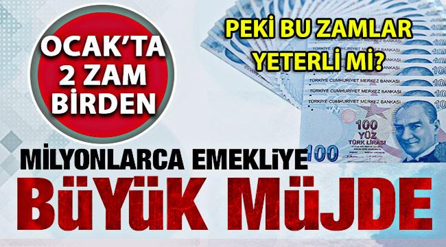 Emekliye Yılbaşında İki Zam Birden! Yapılacak Zam Yeterli mi?