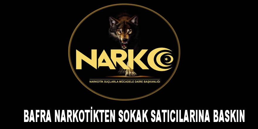 Bafra narkotikten Sokak Satıcılarına Baskın