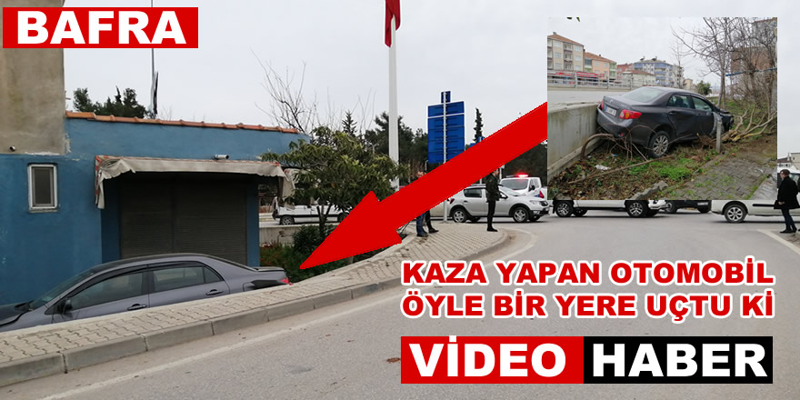 Bafra'da Trafik Kazası: 2 Yaralı