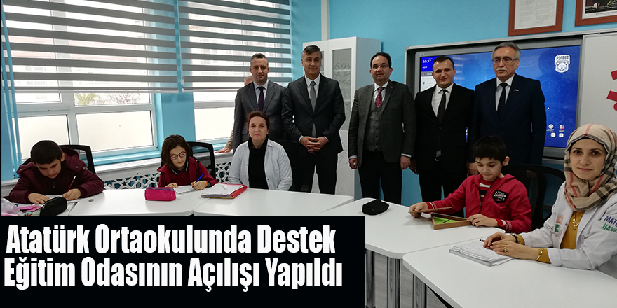 Atatürk Ortaokulunda Destek Eğitim Odasının Açılışı Yapıldı