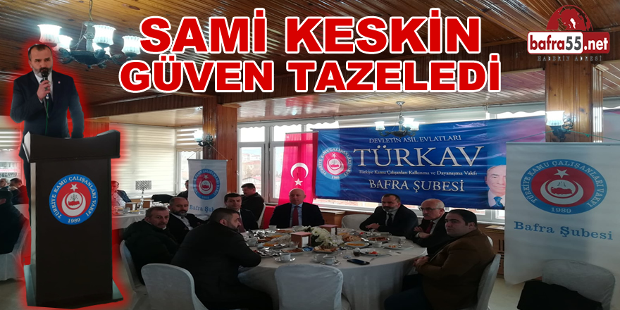 Türkav Bafra Şubesi Olağan Genel Seçimi Yapıldı