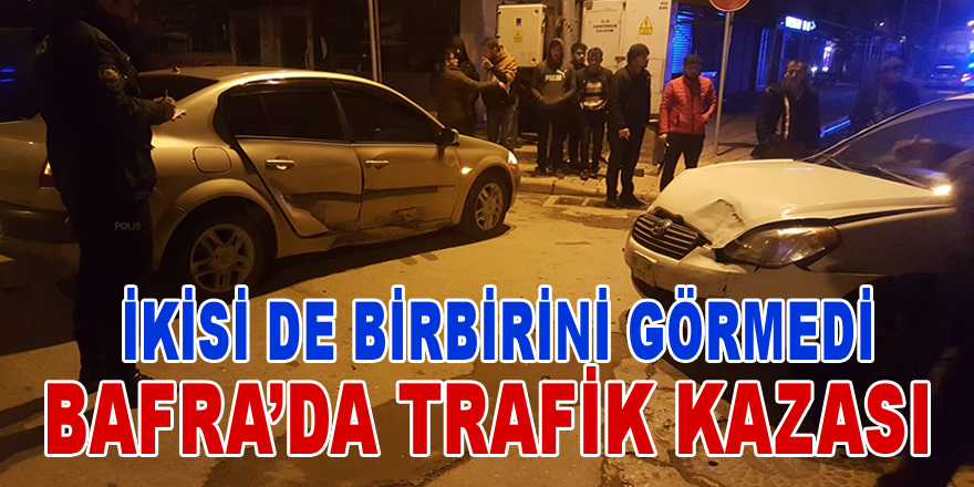 Bafra’da Trafik Kazası: 2 Yaralı