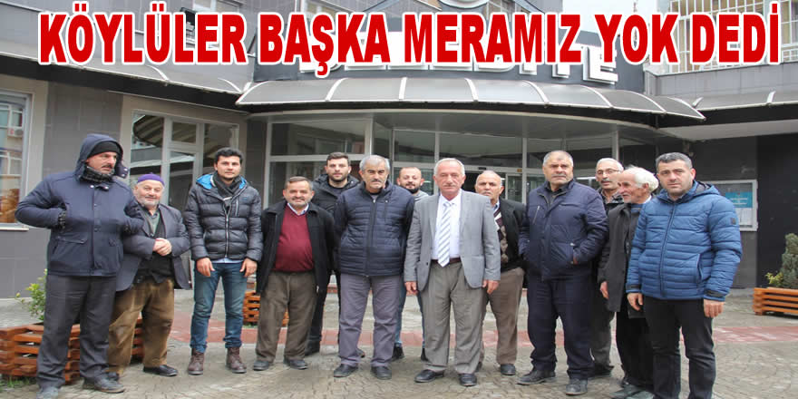 TÜRBE MAHALLESİNDEN HAL TEPKİSİ, BAŞKA MERAMIZ YOK!