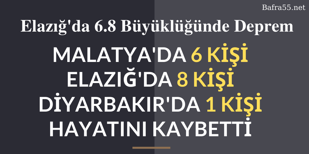 Malatya'da 6, Elazığ'da 8, Diyarbakır'da 1 Kişi Hayatını Kaybetti