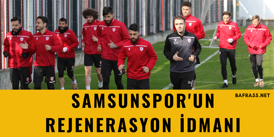 Samsunspor'un Rejenerasyon İdmanı