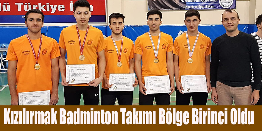 Kızılırmak Badminton Takımı Bölge Birincisi Oldu