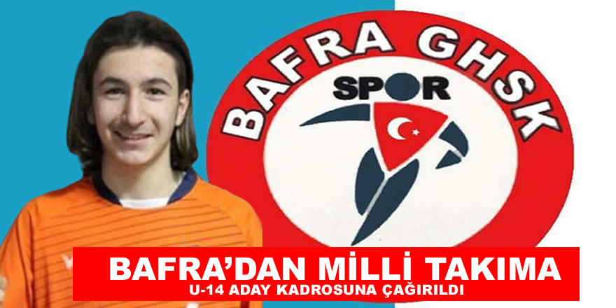 Bafra’dan Milli Takıma