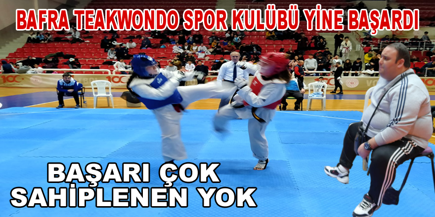 Bafra Tekvando Spor KulübündenBir Başarı Daha