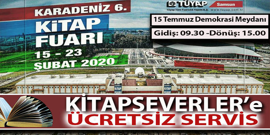 BAFRA BELEDİYESİ KİTAPSEVERLERİ ÜCRETSİZ TAŞIYACAK