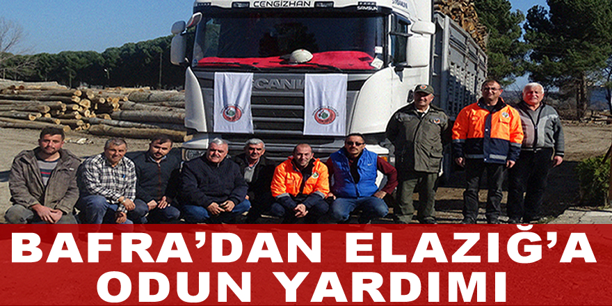 Bafra'dan Elazığ'a Odun Yardımı