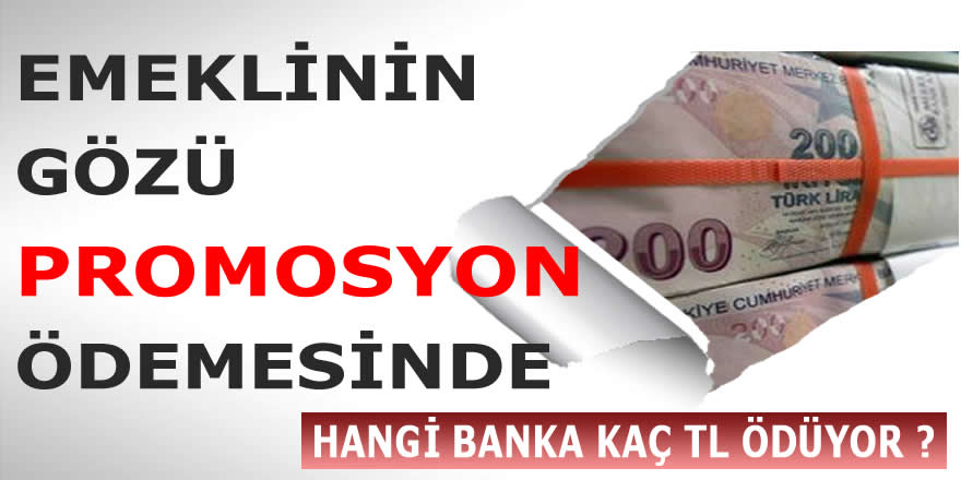 EMEKLİ PROMOSYONLARI NE ZAMAN ÖDENECEK ?