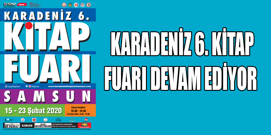 KARADENİZ 6. KİTAP FUARI DEVAM EDİYOR