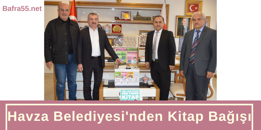 Havza Belediyesinden Kitap Bağışı