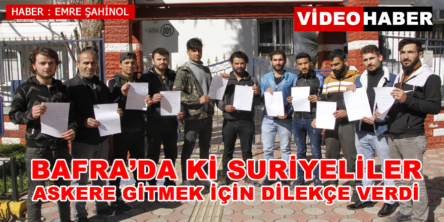 Suriyeliler İdlib'e gönüllü asker olmak için  dilekçe verdi 