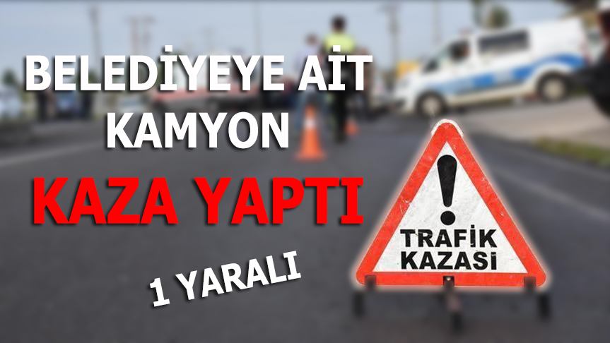 Belediye Aracı Kaza Yaptı