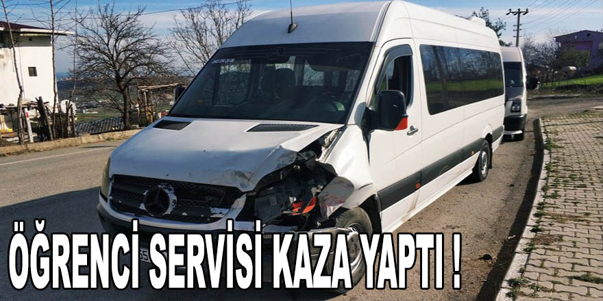 İlkadım'da Öğrenci Servisi Kaza Yaptı.