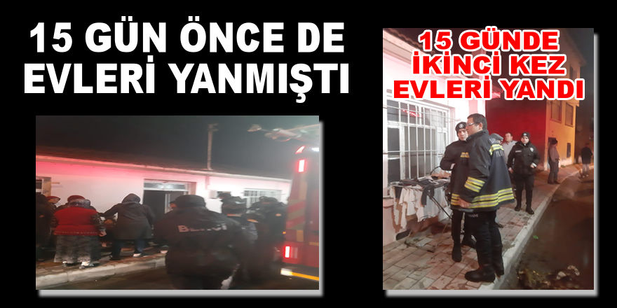 Bafra'da Suriyelilerin 15 günde ikinci evi yandı