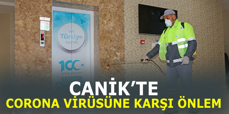 Canik’te Corona Virüsü riskine karşı önlem