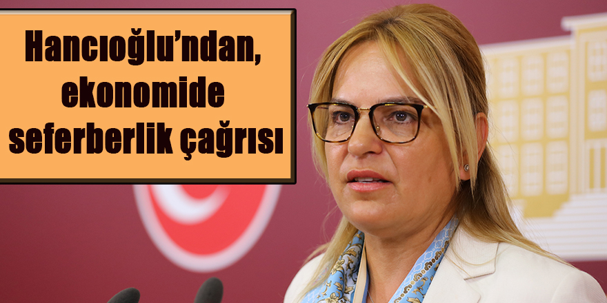 Hancıoğlu’ndan, ekonomide seferberlik çağrısı