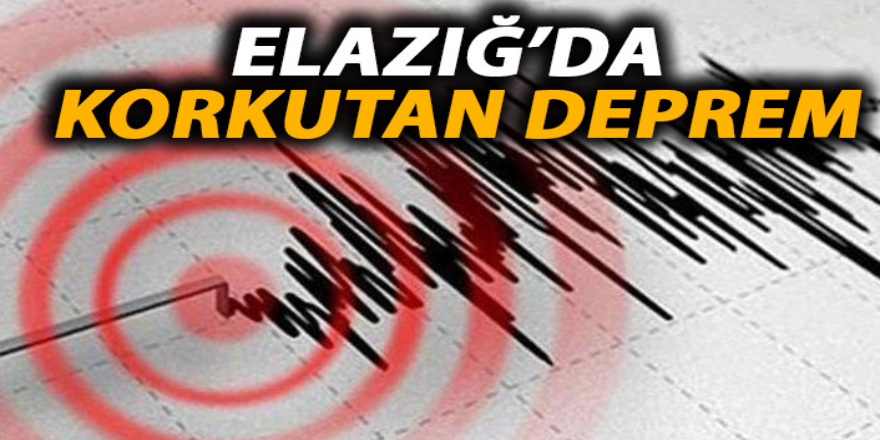 Elazığ 5.0 şiddetinde deprem