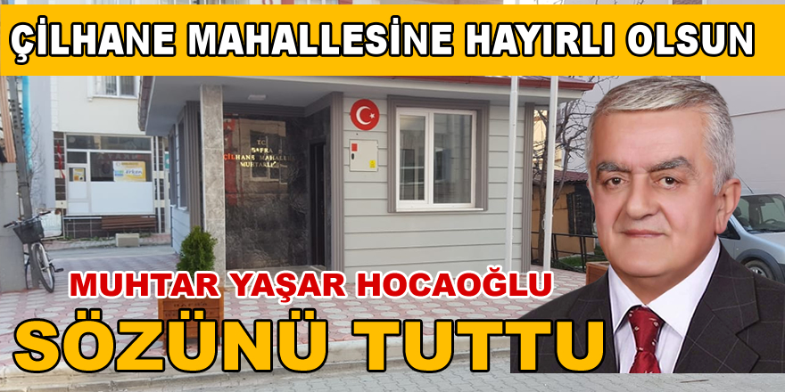 Yaşar Hocaoğlu Sözünü Tuttu