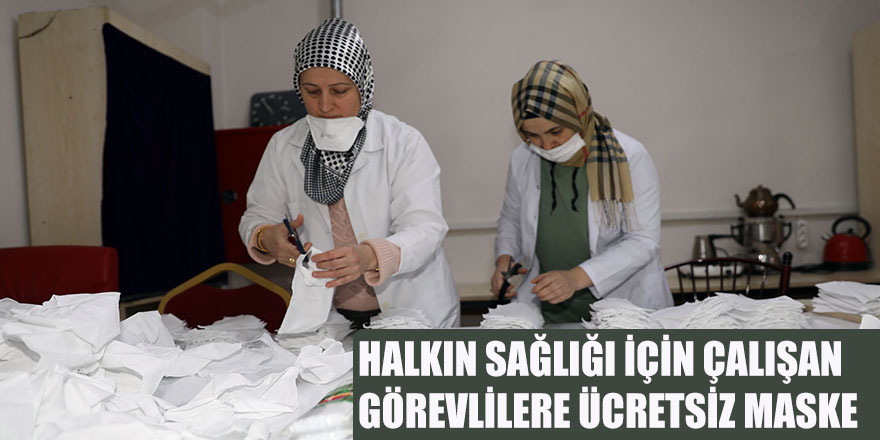 İLKADIM’DA HALKIN SAĞLIĞI İÇİN ÇALIŞAN GÖREVLİLERE ÜCRETSİZ MASKE