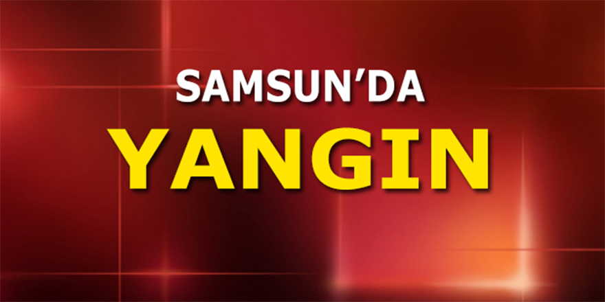 Samsun'da yangın