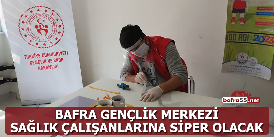 Bafra Gençlik Merkezi'nden Siperli Maske