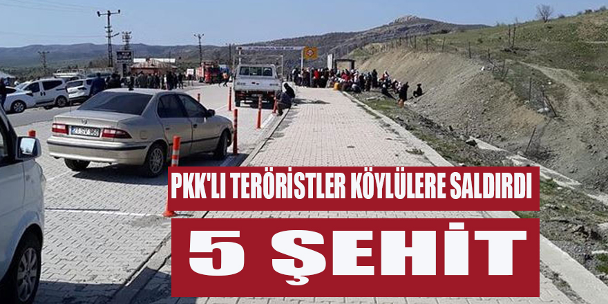 PKK'LI TERÖRİSTLER KÖYLÜLERE SALDIRDI