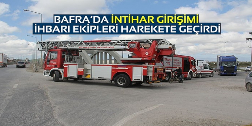 Bafra'da İntihar Girişimi