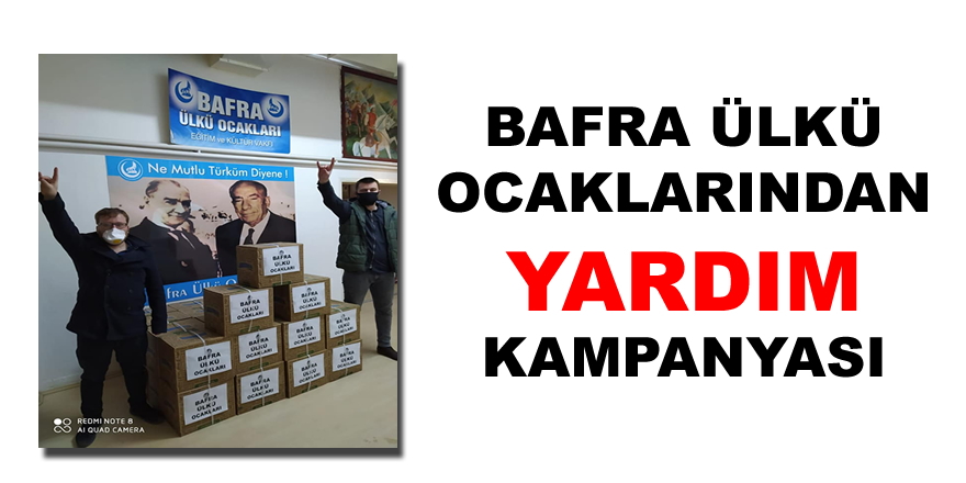 Bafra Ülkü Ocaklarından Yardım Kampanyası