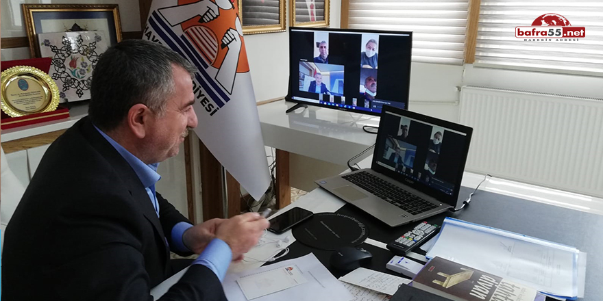 Başkan Özdemir, Muhtarlarla Video Konferans Yaptı