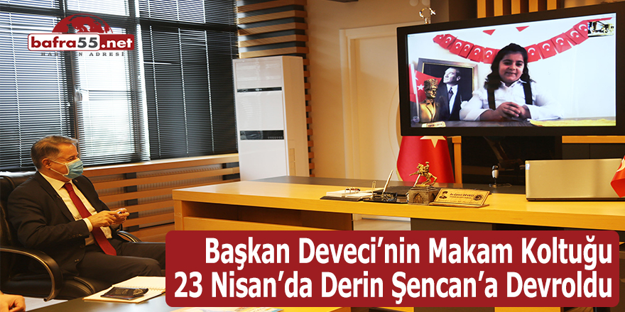 Başkan Deveci makam koltuğunu Derin Şencan devraldı