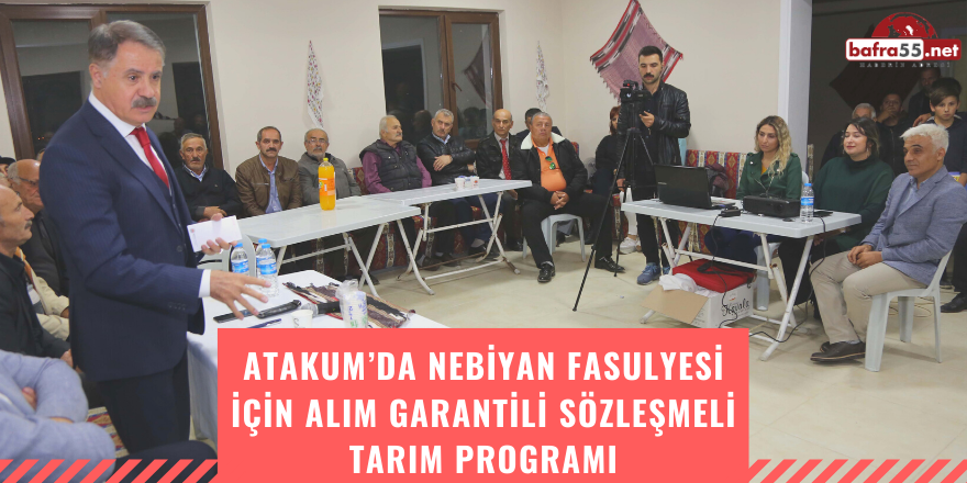 Atakum’da Nebiyan Fasulyesi İçin Alım Garantili Sözleşmeli Tarım Programı