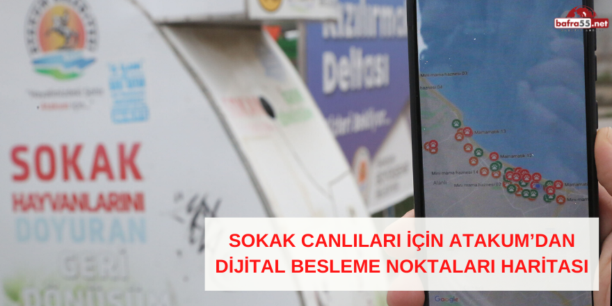 Sokak Canlıları İçin Atakum’dan Dijital Besleme Noktaları Haritası