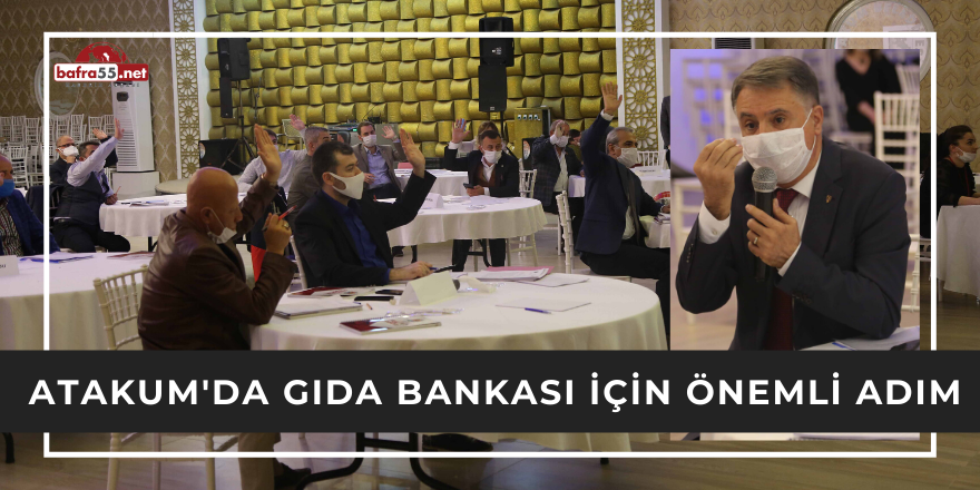 Atakum'da Gıda Bankası İçin Önemli Adım