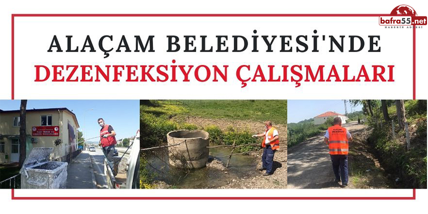 Alaçam'da Dezenfeksiyon Çalışmaları