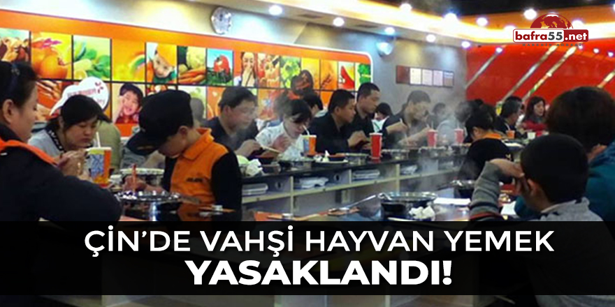 Çin'de Vahşi Hayvan Yemek Yasaklandı!