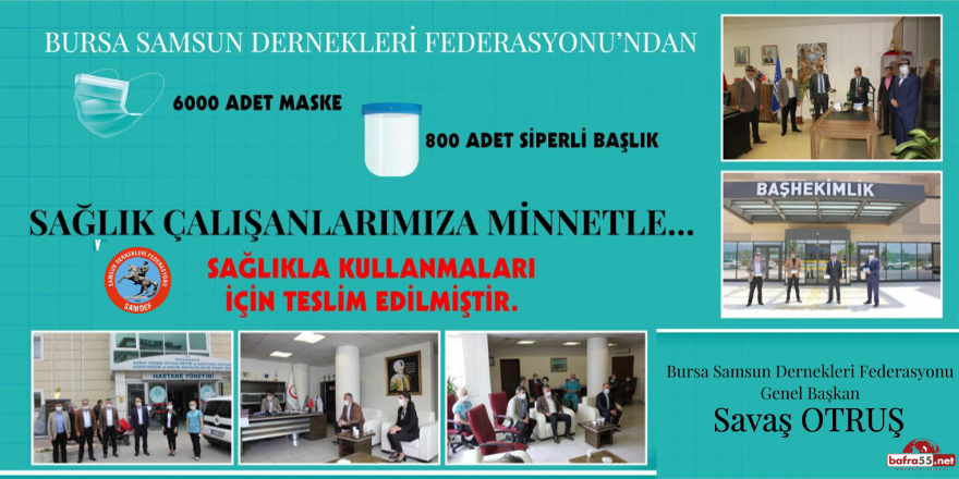 SAMDEF’TEN Sağlık Çalışanlarına Maske ve Siperlik Desteği…